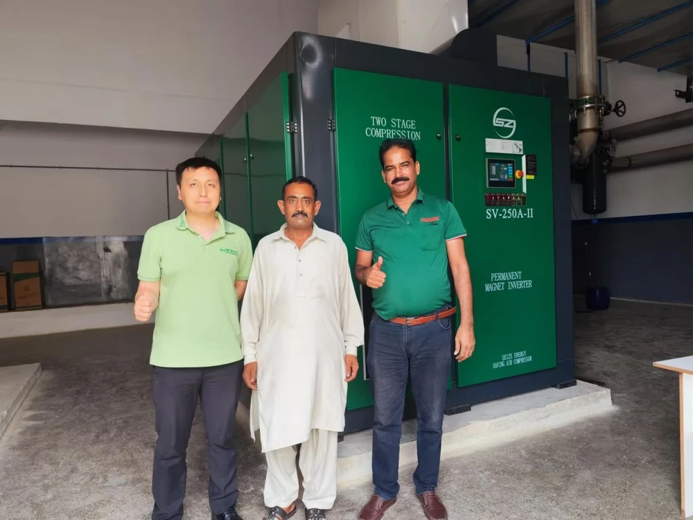 3 Bar Pm Vsd Low Pressure Single Stage Screw Air Compressor